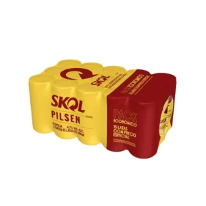 Cerveja Skol Lata 269Ml pack com 15 unidades