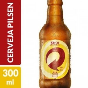 Cerveja Skol 300ml com 24 unidades. Buchudinha